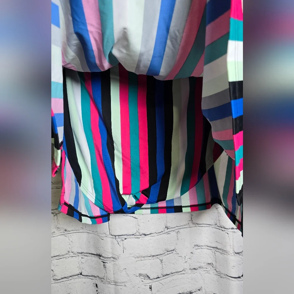 Cacique Striped Swim Skirt Size 18 NWT‎